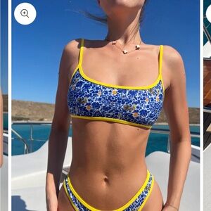 Strawberry Milk Mob Athena Bikini Top Size Small